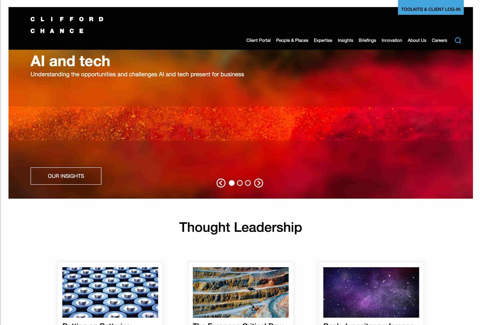 Clifford Chance homepage