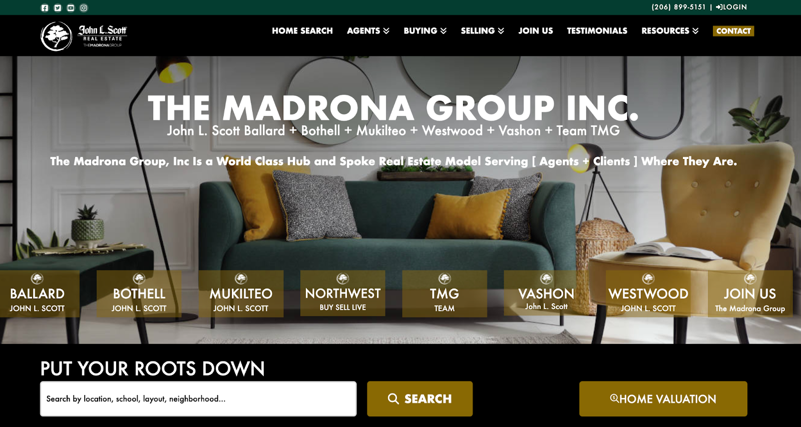 X theme wordpress example, The Madrona Group