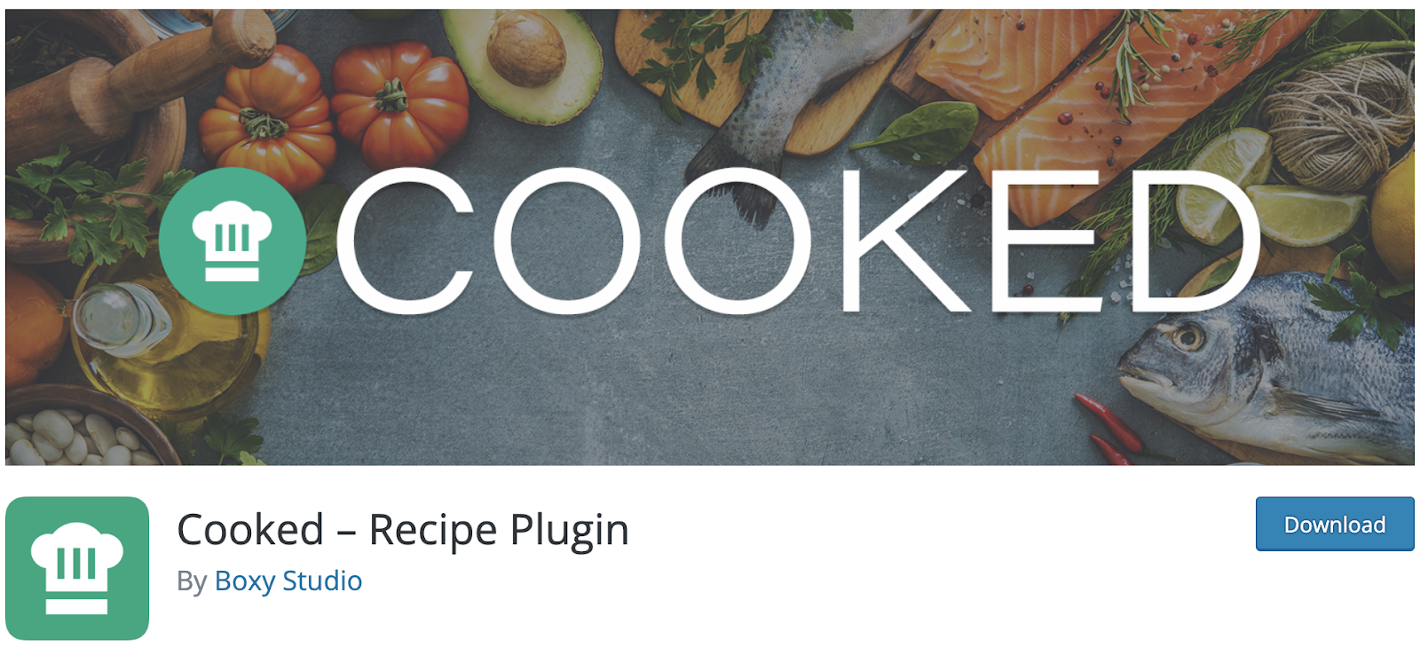 Cooked - Recipe Plugin download page