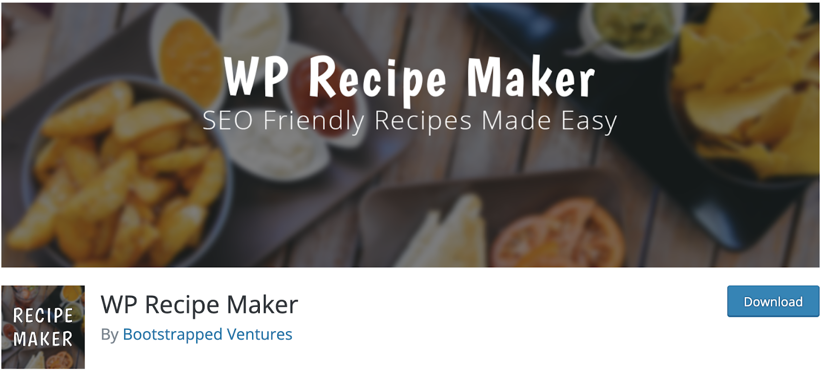 WP Recipe Maker download page