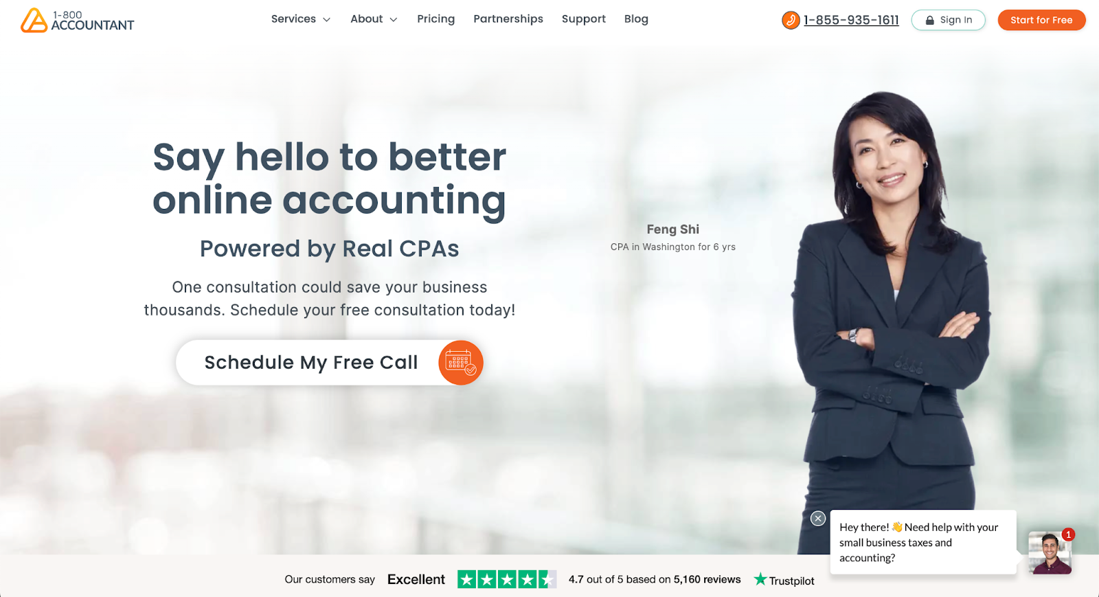 accountant website design, 1800Accountant