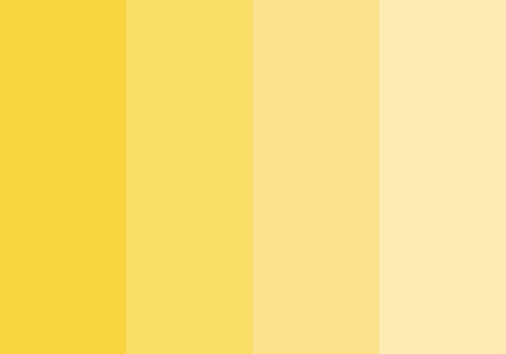  Sunny Yellow colour palette