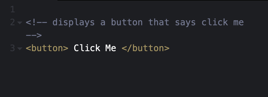 CSS box shadow step 1 code: <!-- displays a button that says click me –> <button> Click Me </button>