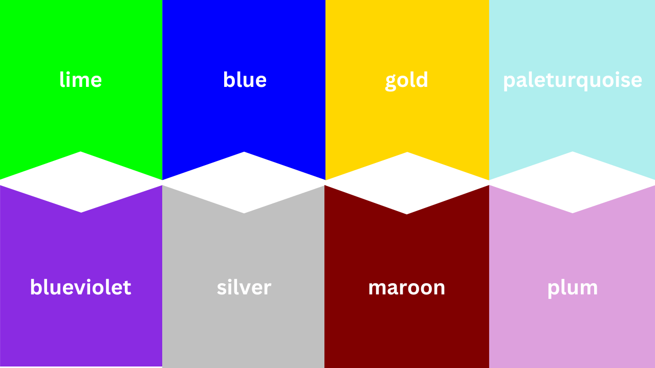 css colors by name