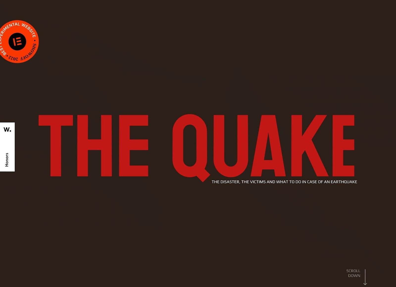 dark website themes, the quake