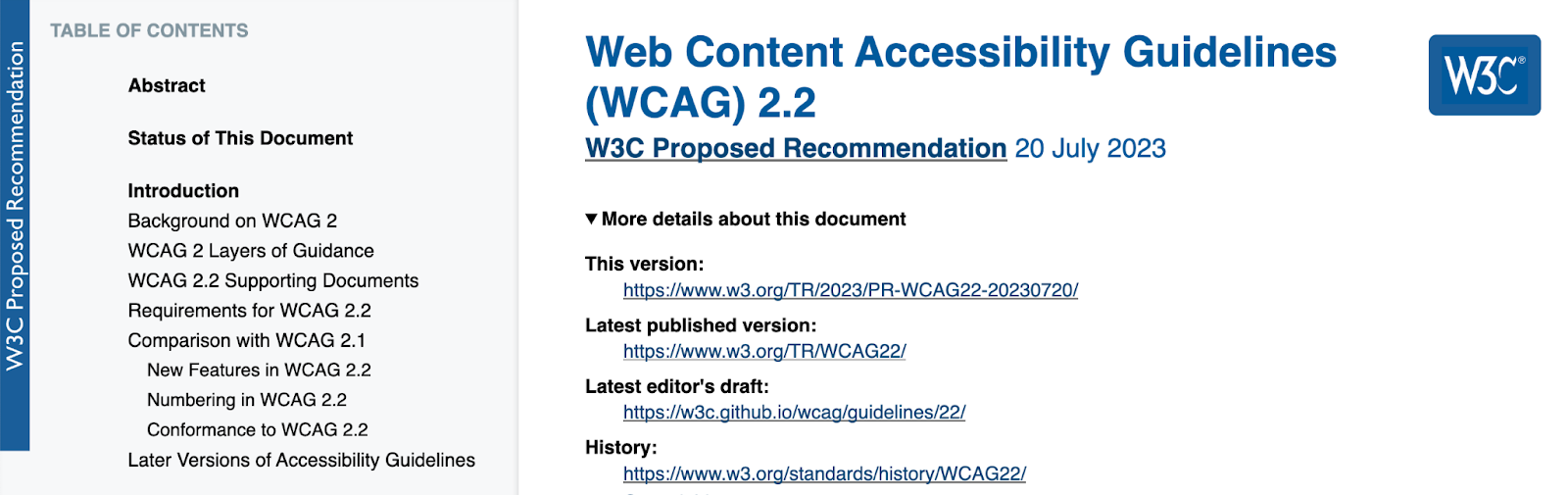 designing for accessibility, WCAG