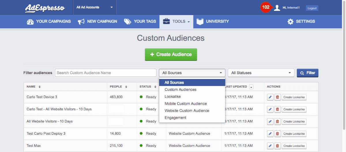 create custom audiences on Facebook to promote posts to specific demographic