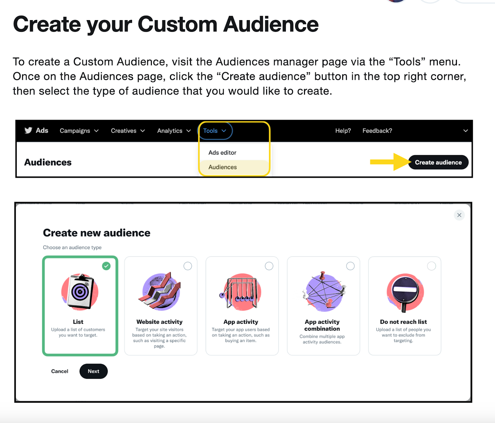  Twitter offers an ad personalization feature called Tailored Audiences 