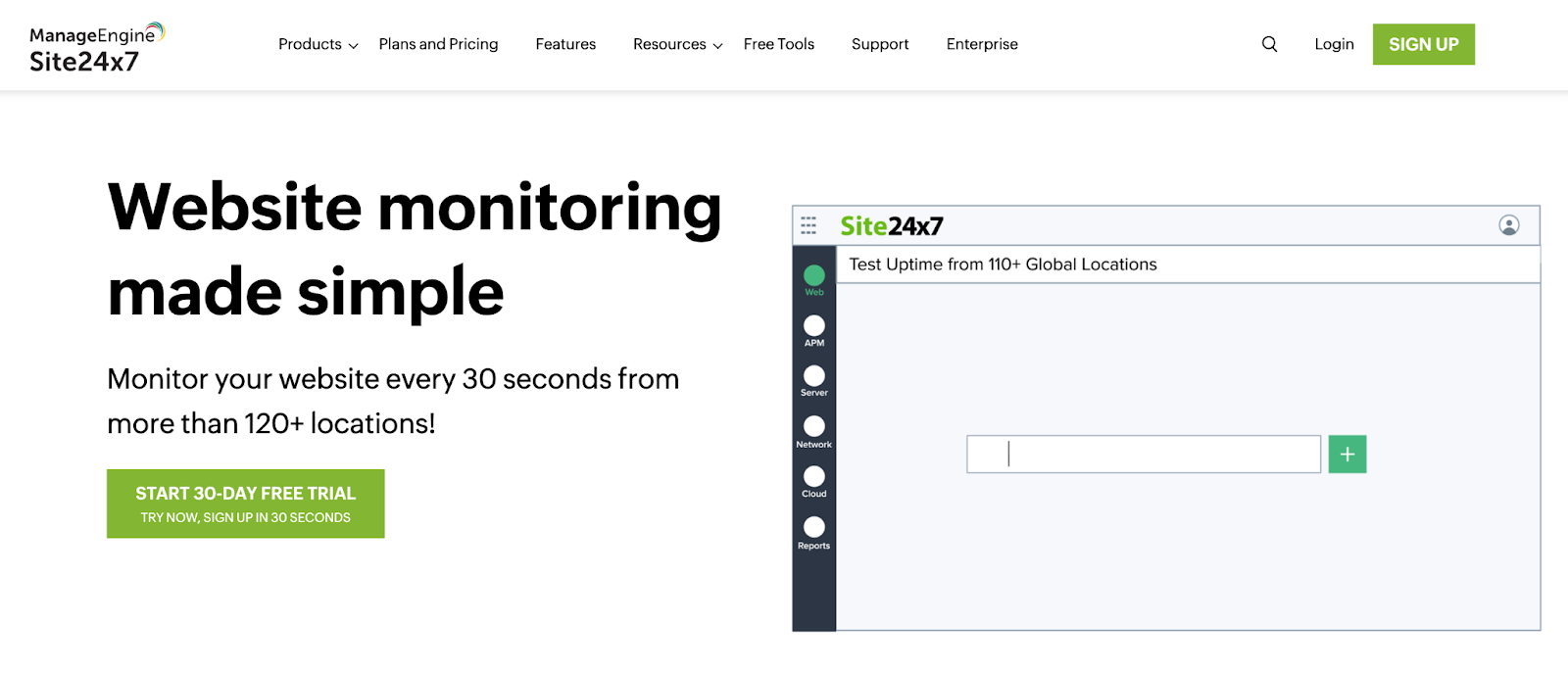 monitor uptime of website, site247
