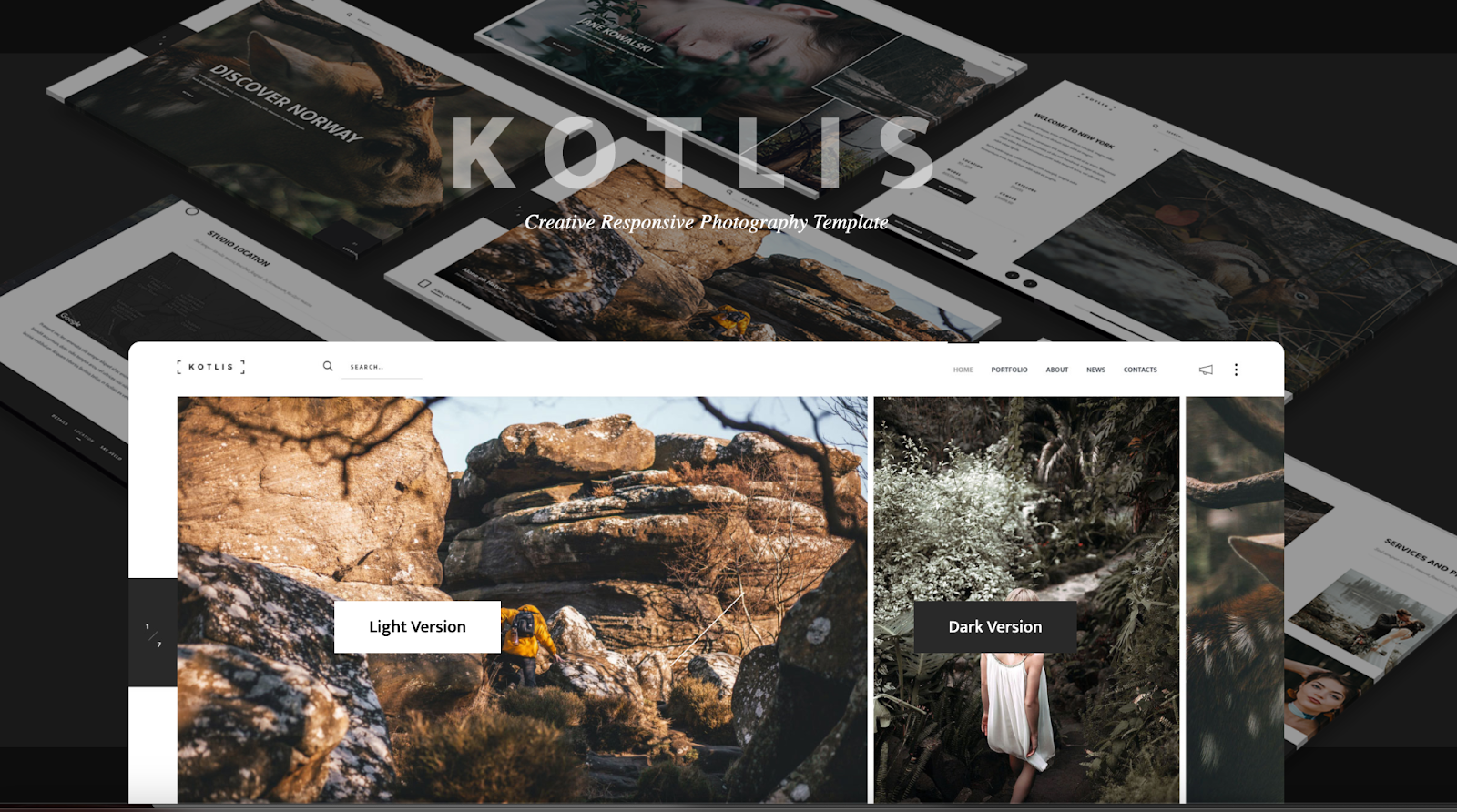 photography website templates, Kotlis
