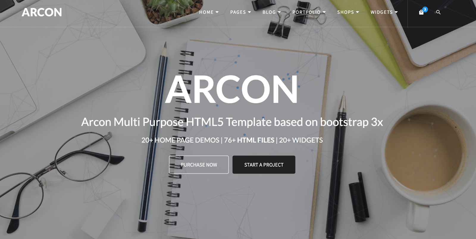 photography website templates, Arcon