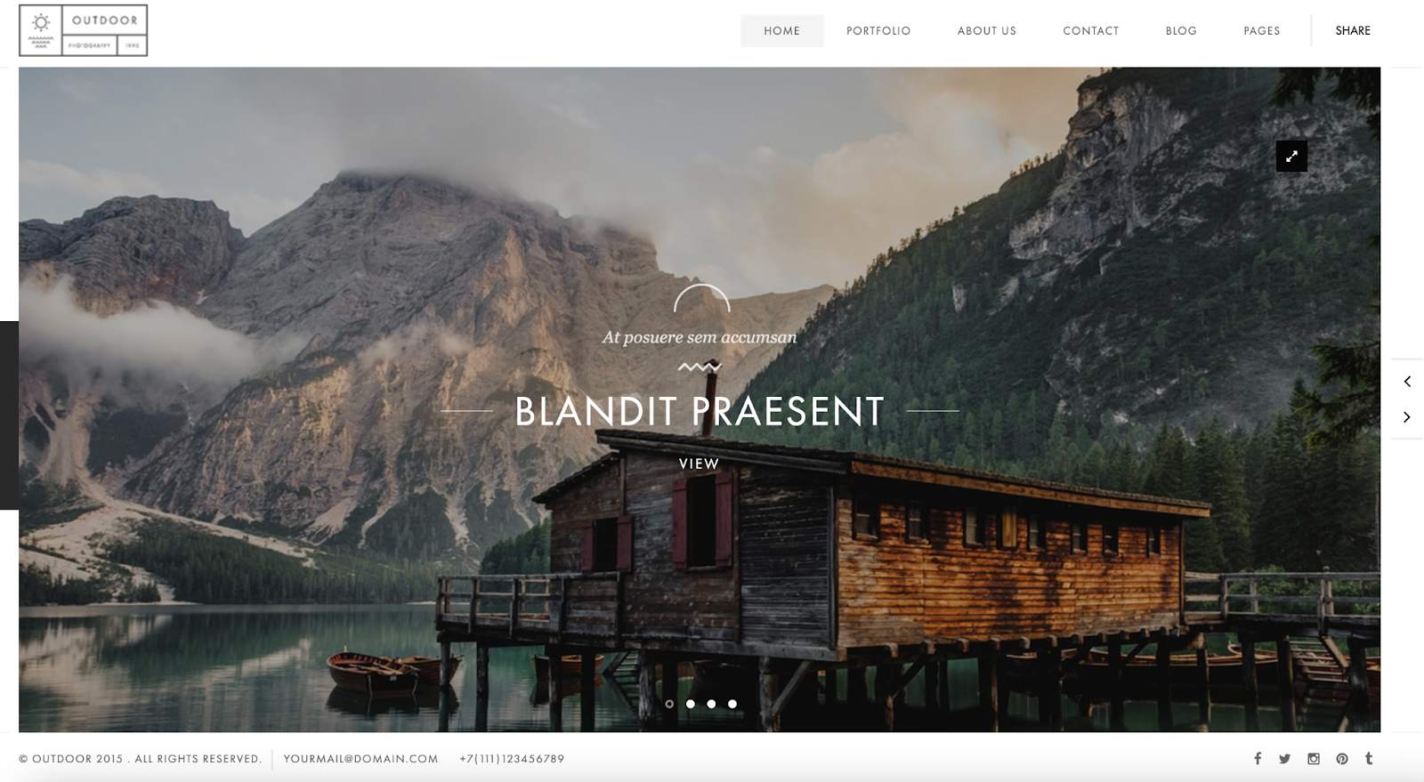 photography website templates, Outdoor