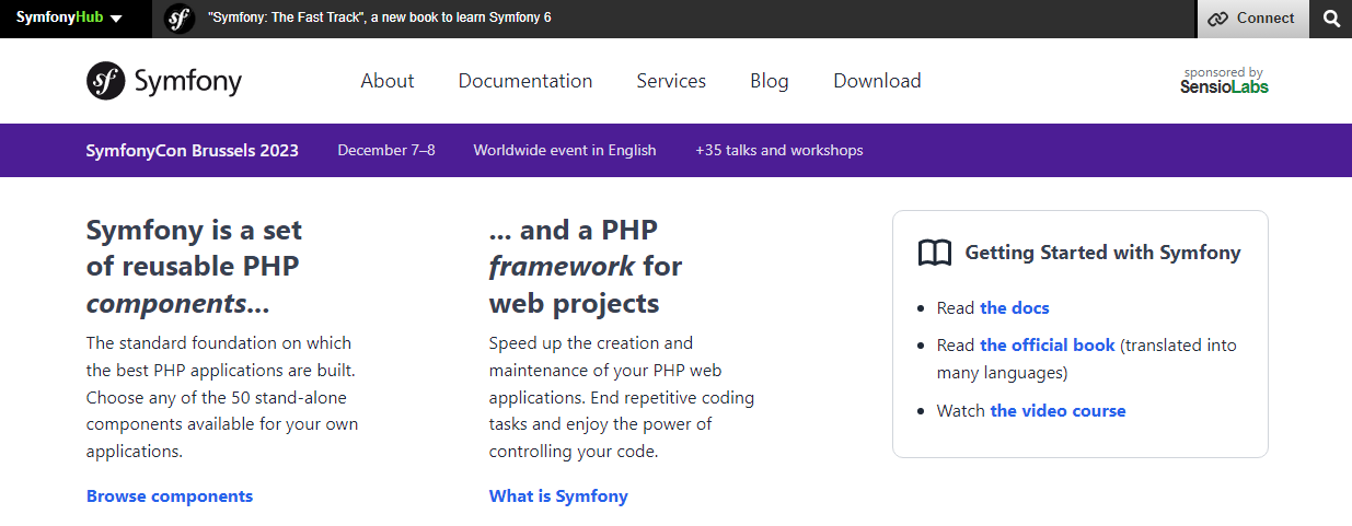 Basic PHP Framework, Symfony