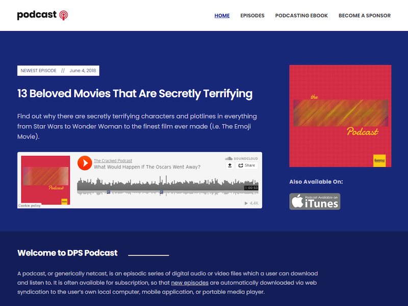 Best WordPress themes for podcasts: Podcast