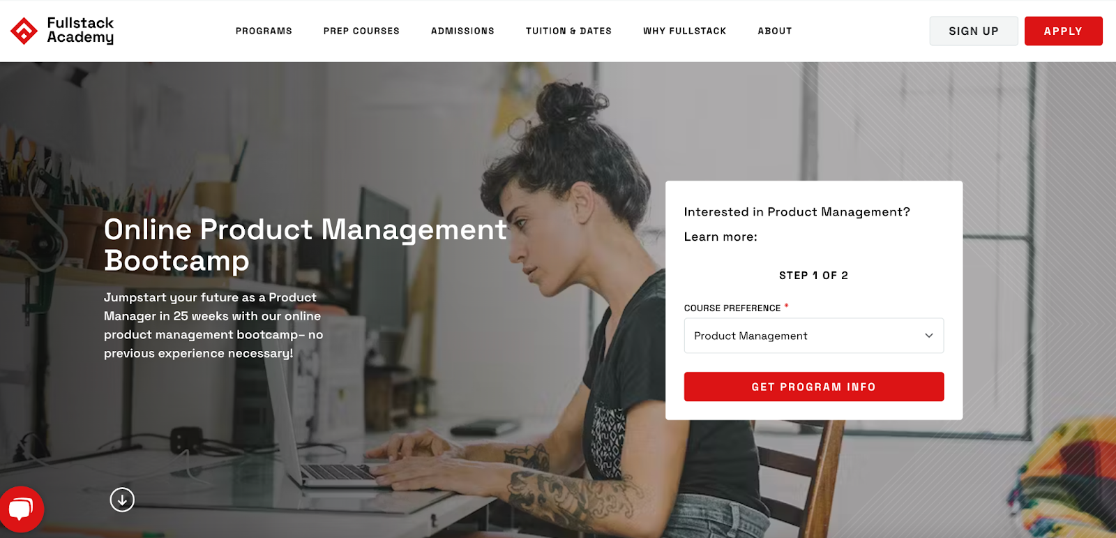 product management boot camp, full stack academy 