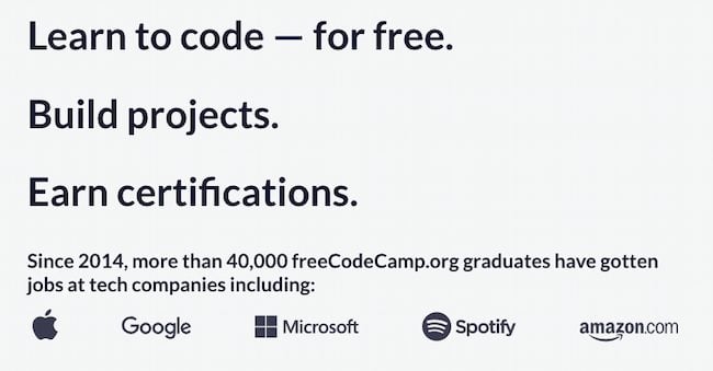 How to learn coding resource: freeCodeCamp
