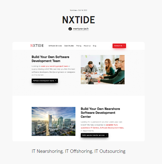 NXTIDE website