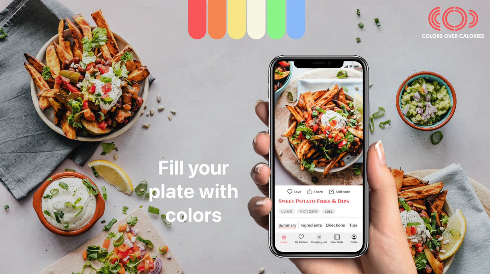 UX case study: Colors Over Calories