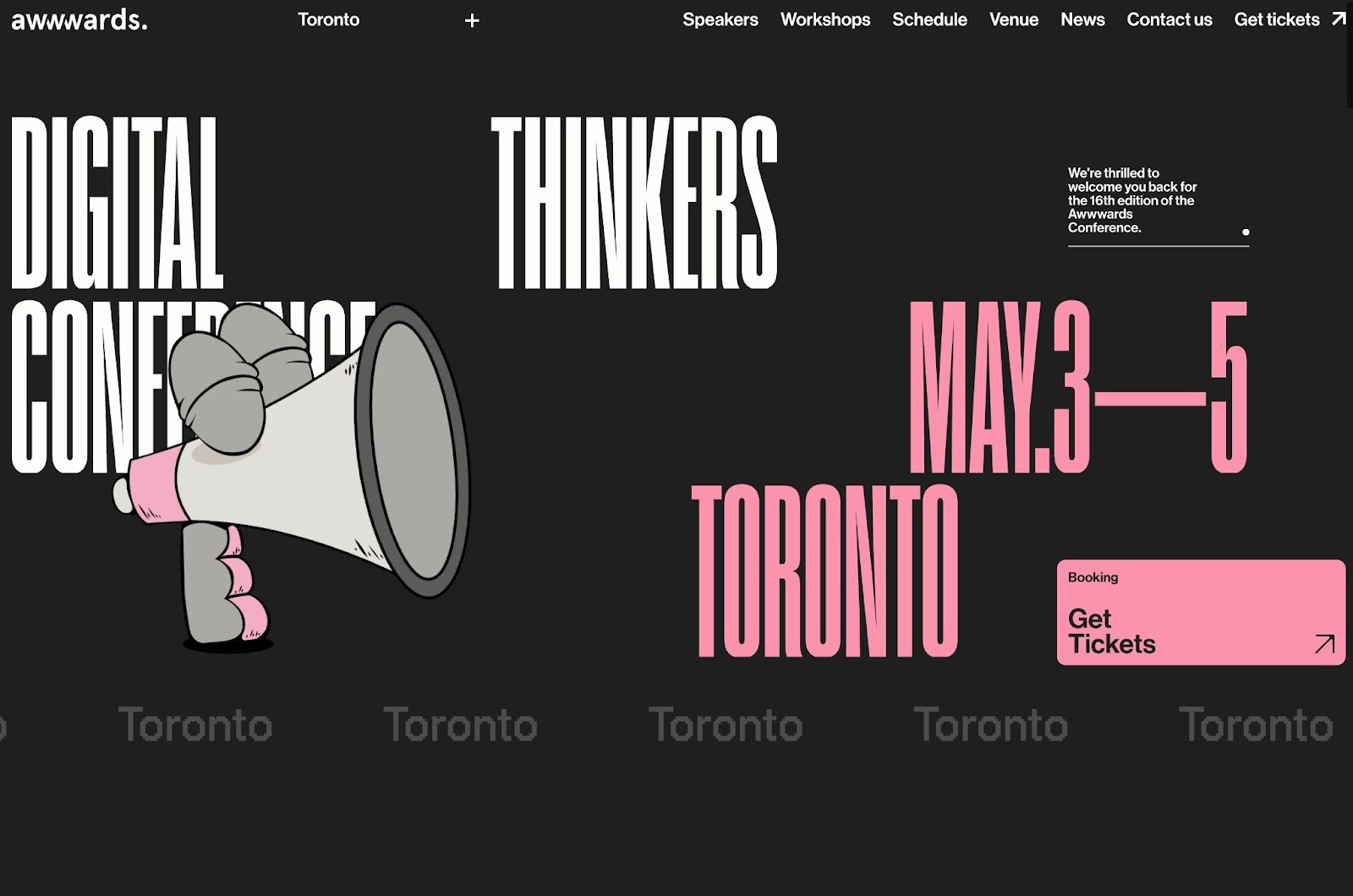 website color themes, The Awwwards Conference
