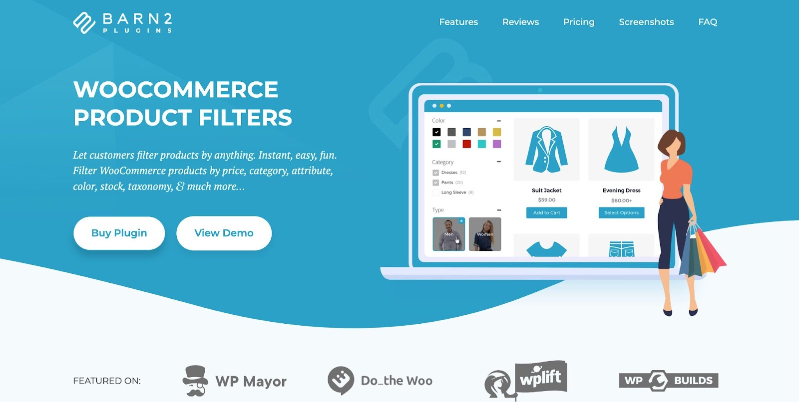 WordPress filter plugin, example from woocommerce