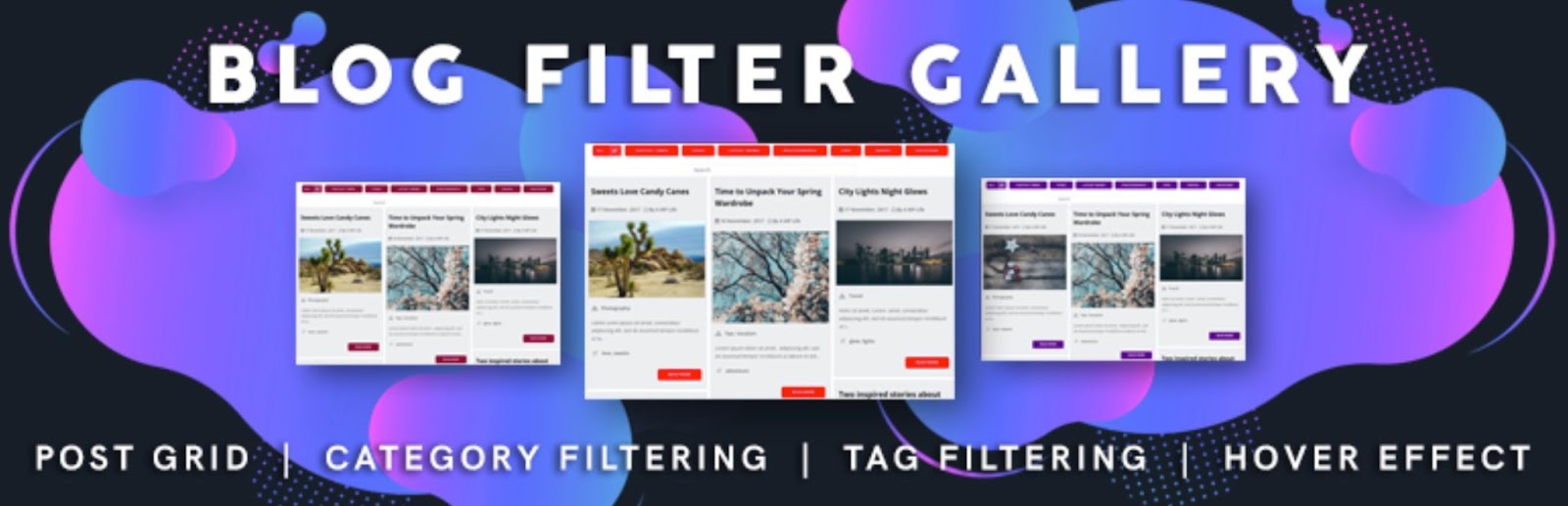 WordPress filter plugin, example from Blog Filter