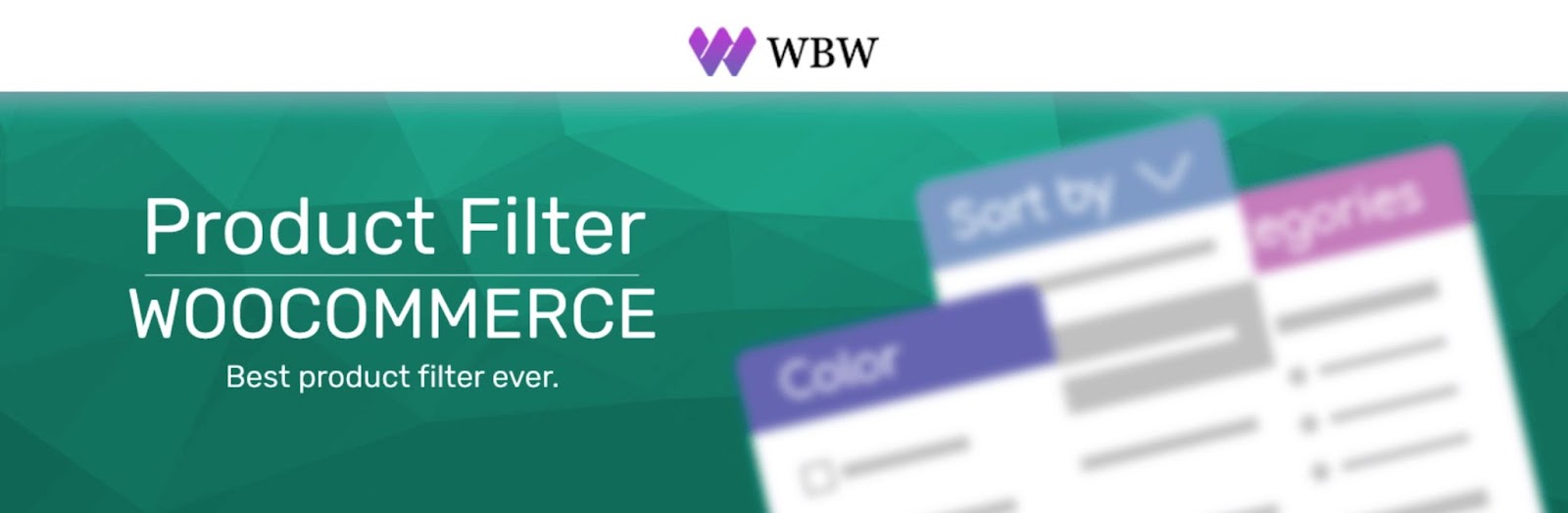 WordPress filter plugin, example from Product Filter by WBW
