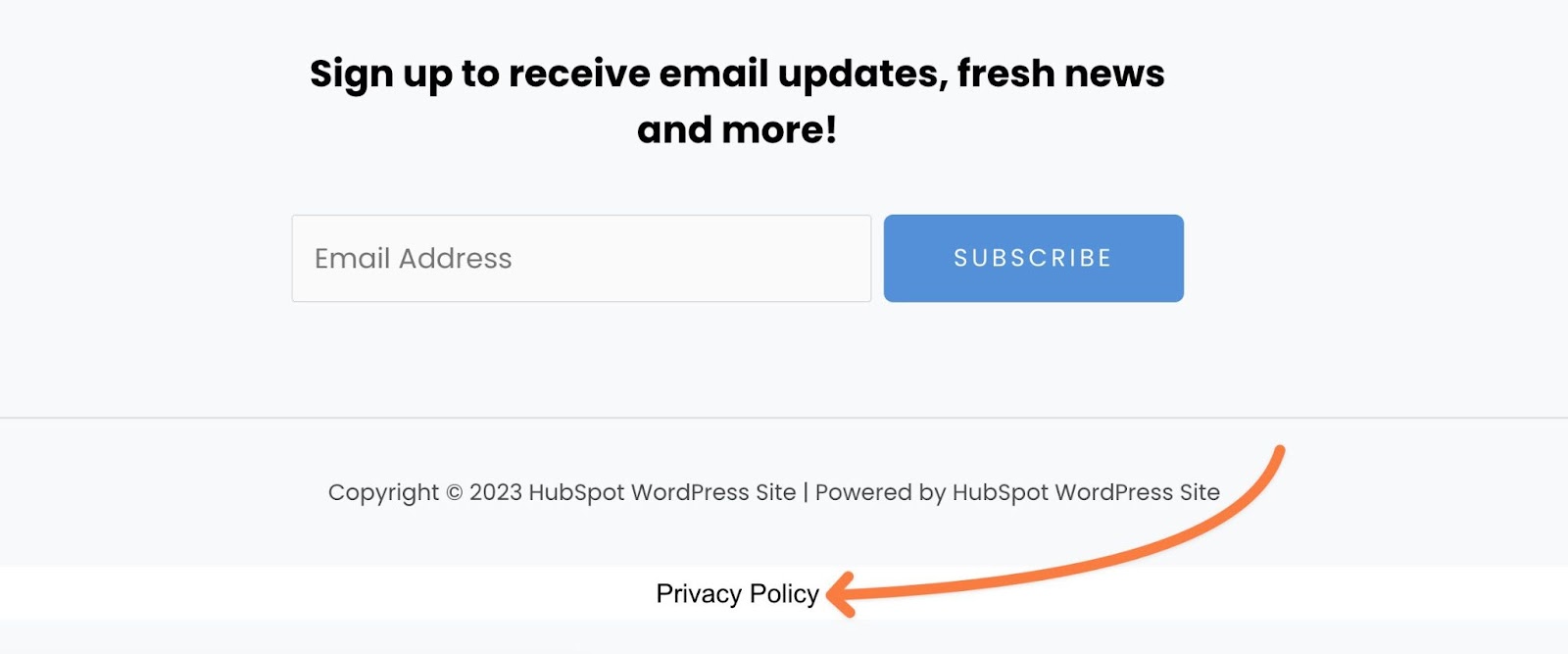 How to add a privacy policy to WordPress site, alternative method with a plugin.