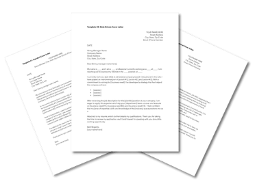 cover letter template text