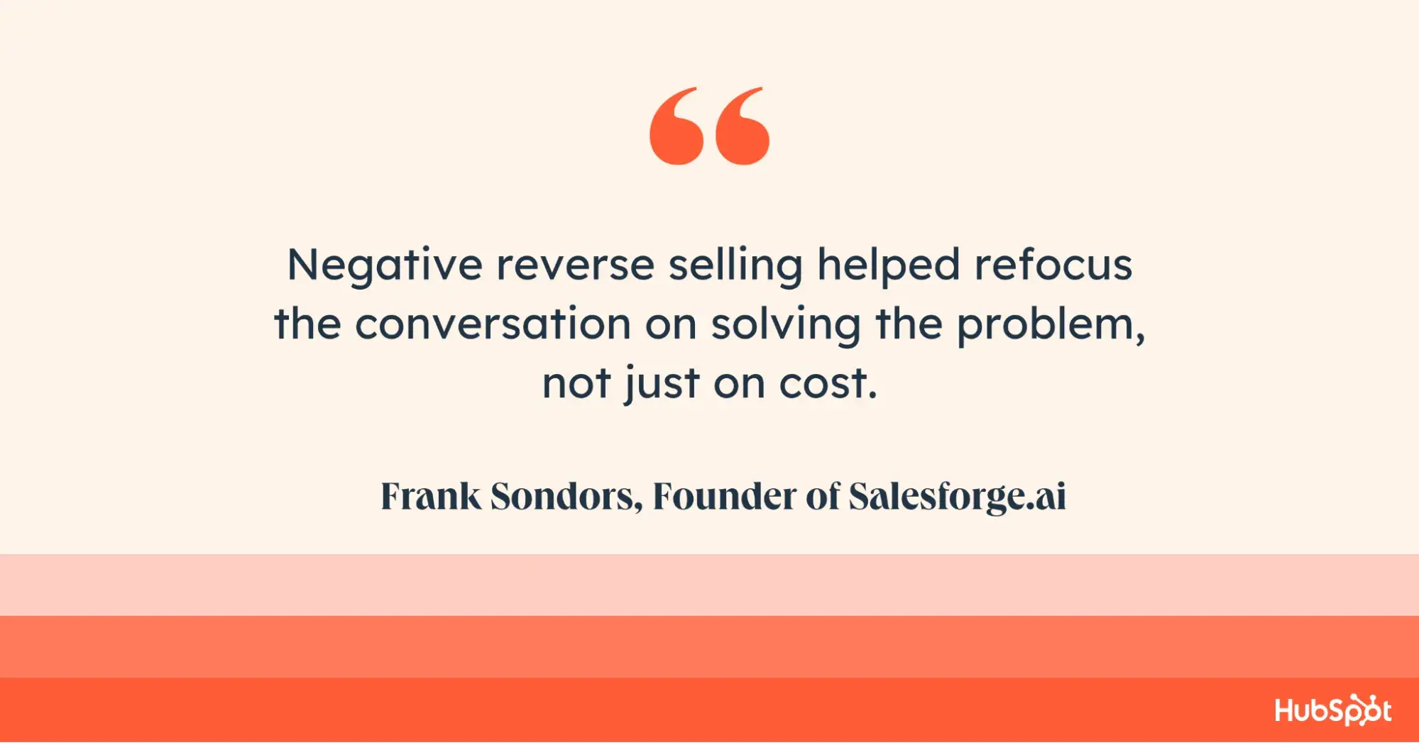 negative reverse selling, 