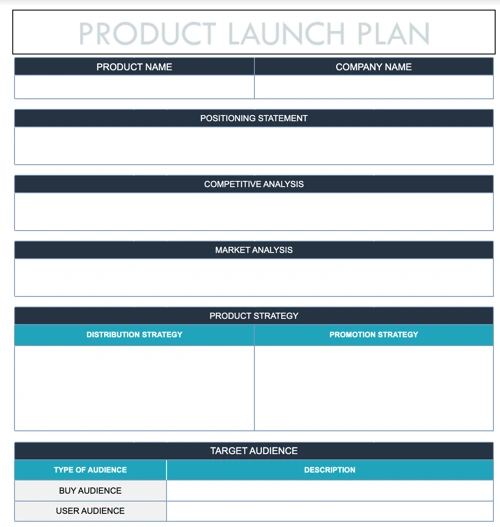 ProductLaunchPlan - 21 of the Best Free Google Sheets Templates for 2024