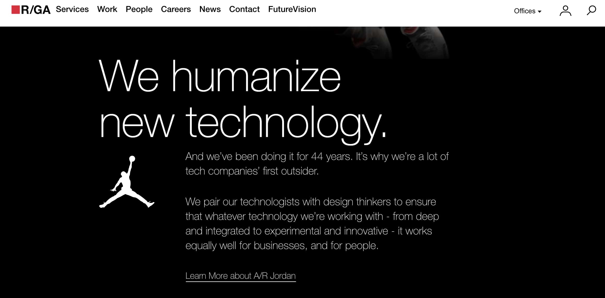 Página de inicio de RGA humanizamos la tecnología