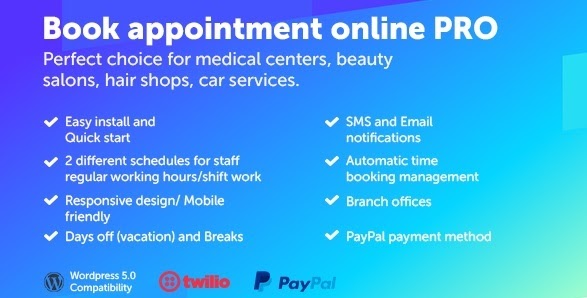 Book appointment online PRO