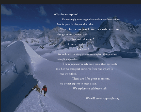 The North Face Brand Manifesto