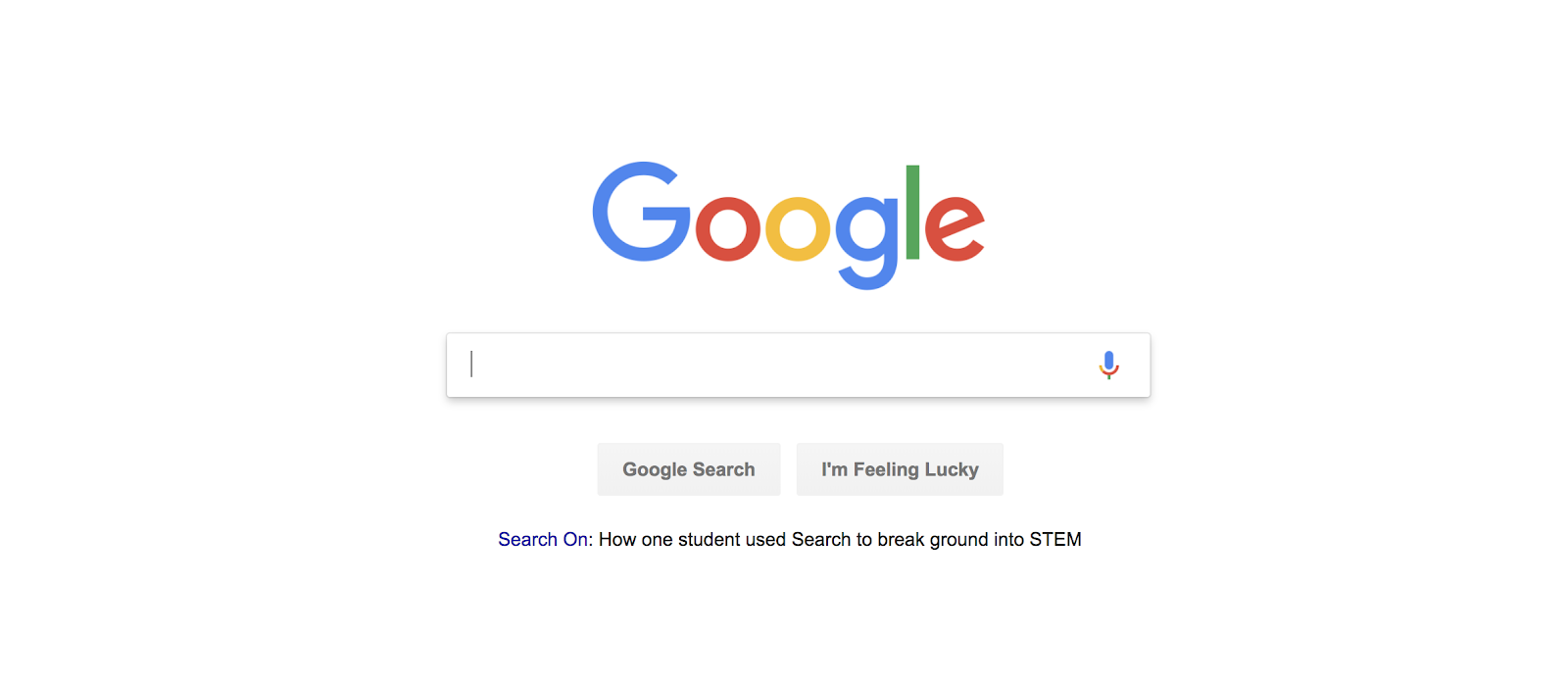 موتورهای جستجوی برتر: صفحه اصلی گوگل