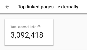 top linked pages externally in google search console