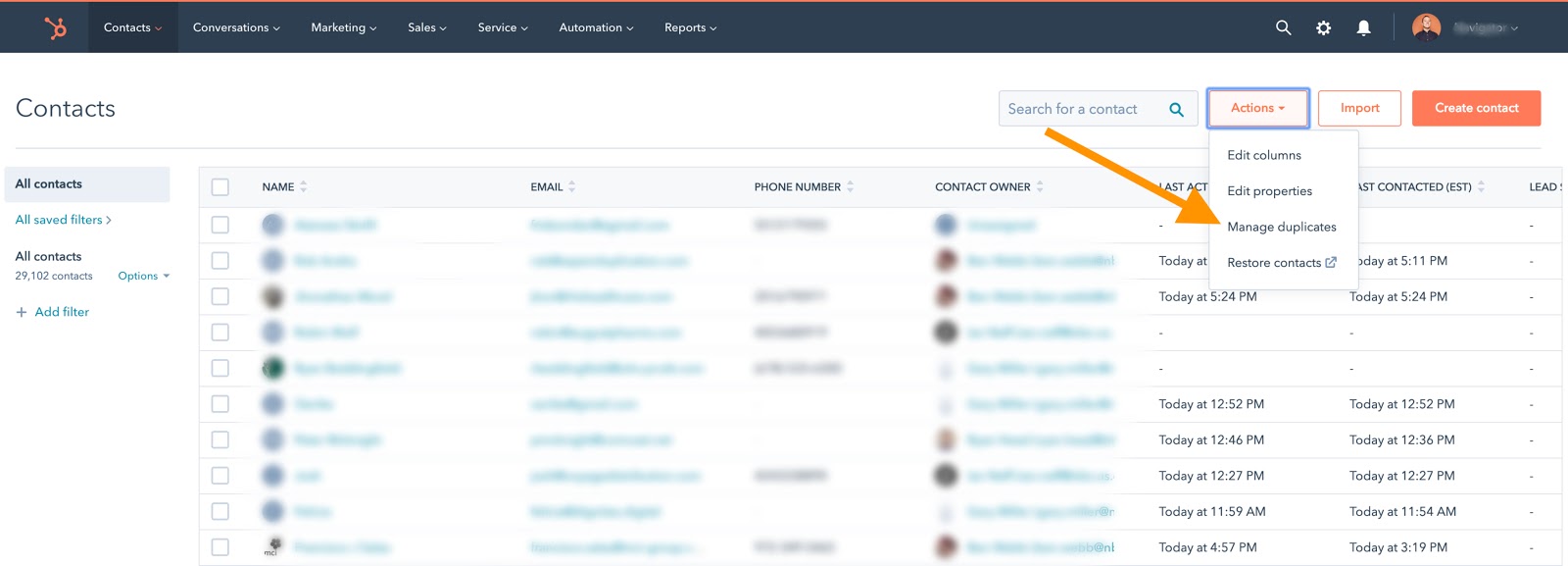contacts-database-hubspot-actions-manage-duplicates