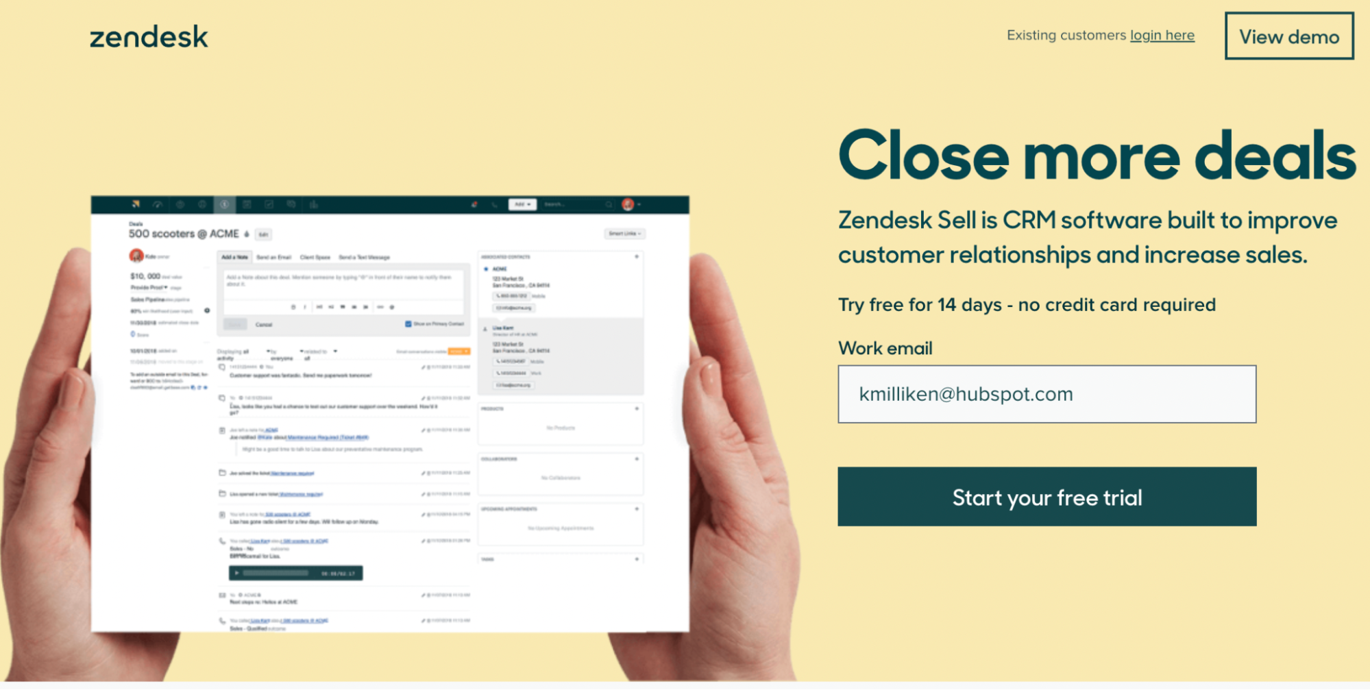 Sales engagement platform, Zendesk Sell