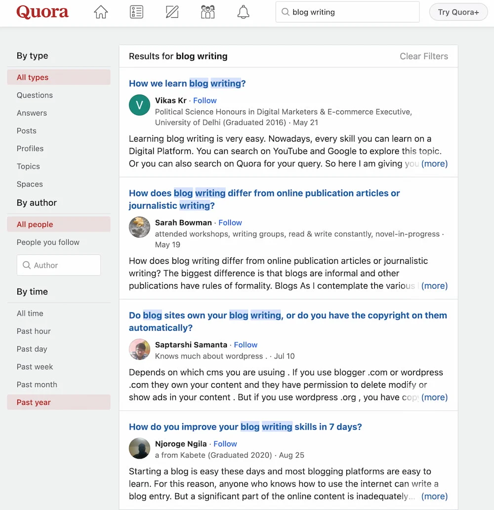 blogging tools: quora