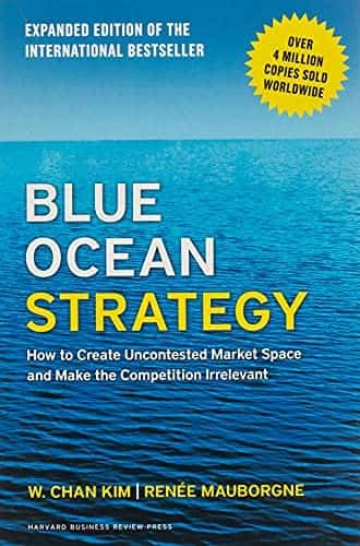  Front cover of business book, Blue Ocean Strategy