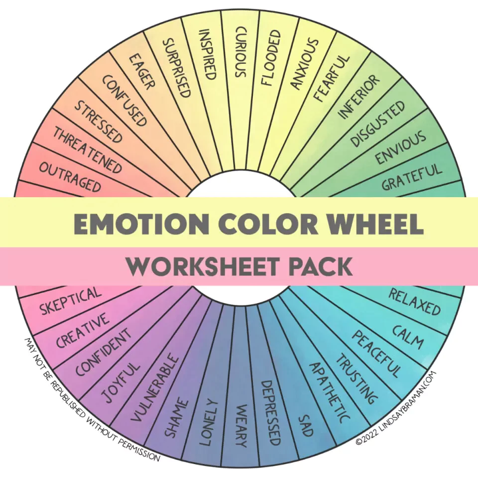 Emotion color wheel