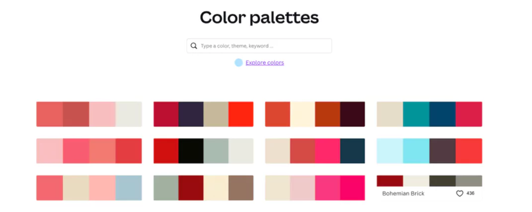 Best brand colors on Canva
