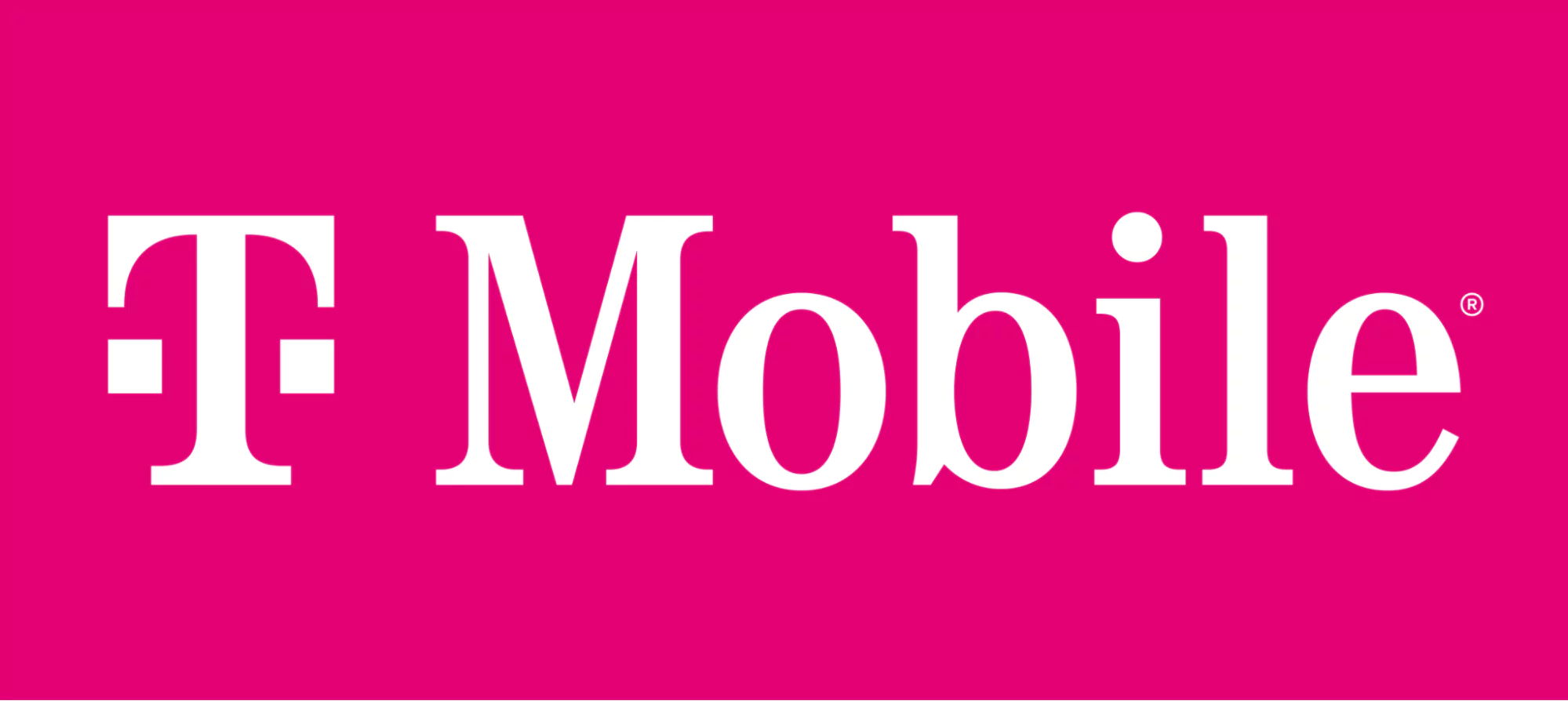 Magenta T-Mobile logo with the white text