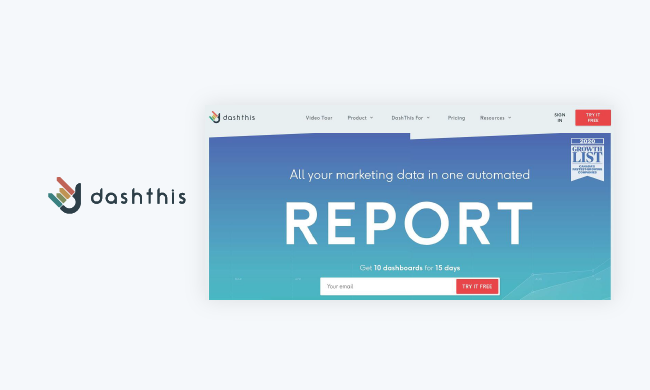 business intelligence tools: dashthis