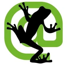business name, picture of the Screaming Frog logo