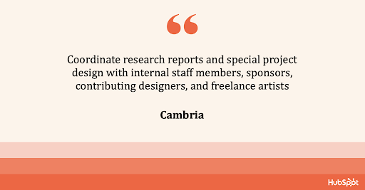resume bullet point in cambria