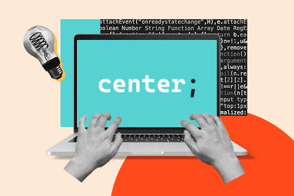 center text css; website designer centering their text using css to make their business look more professional