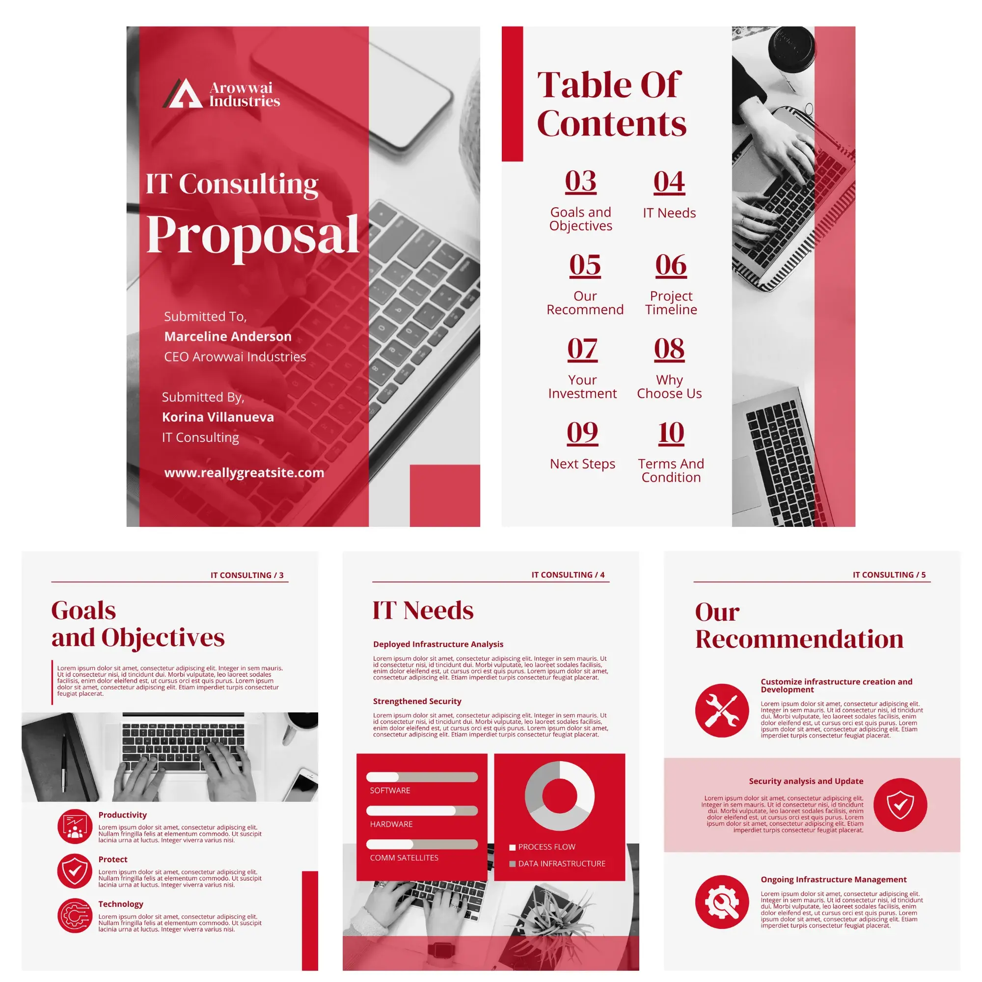 business proposal example, IT consulting proposal