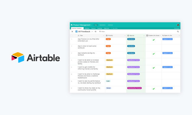 Content Marketing Tools: Airtable