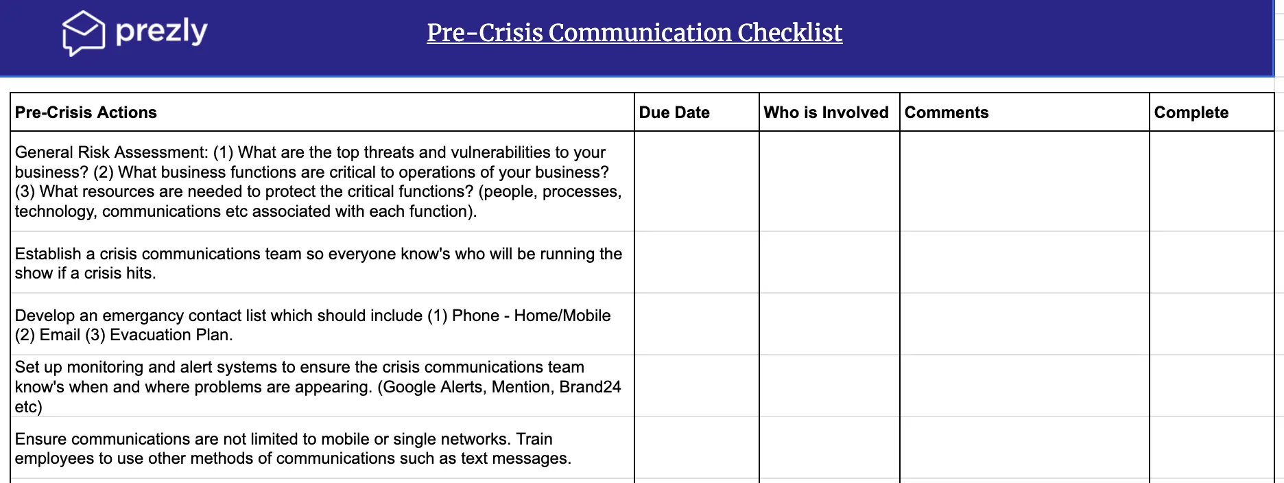 crisismanagement - How to Write an Effective Communication Plan [+ Template]
