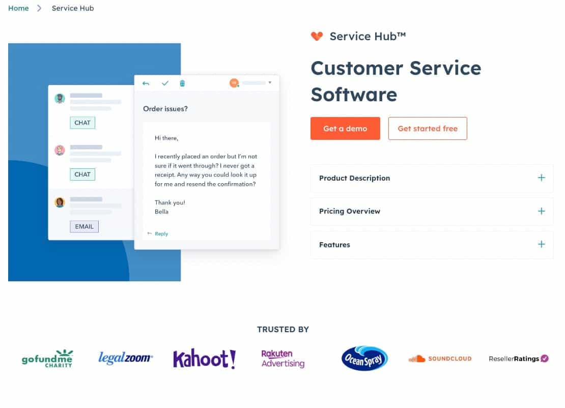 crm integration, service hub